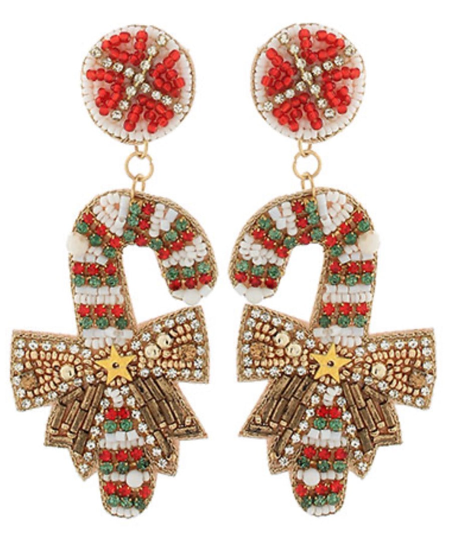 Candy Cane Earrings