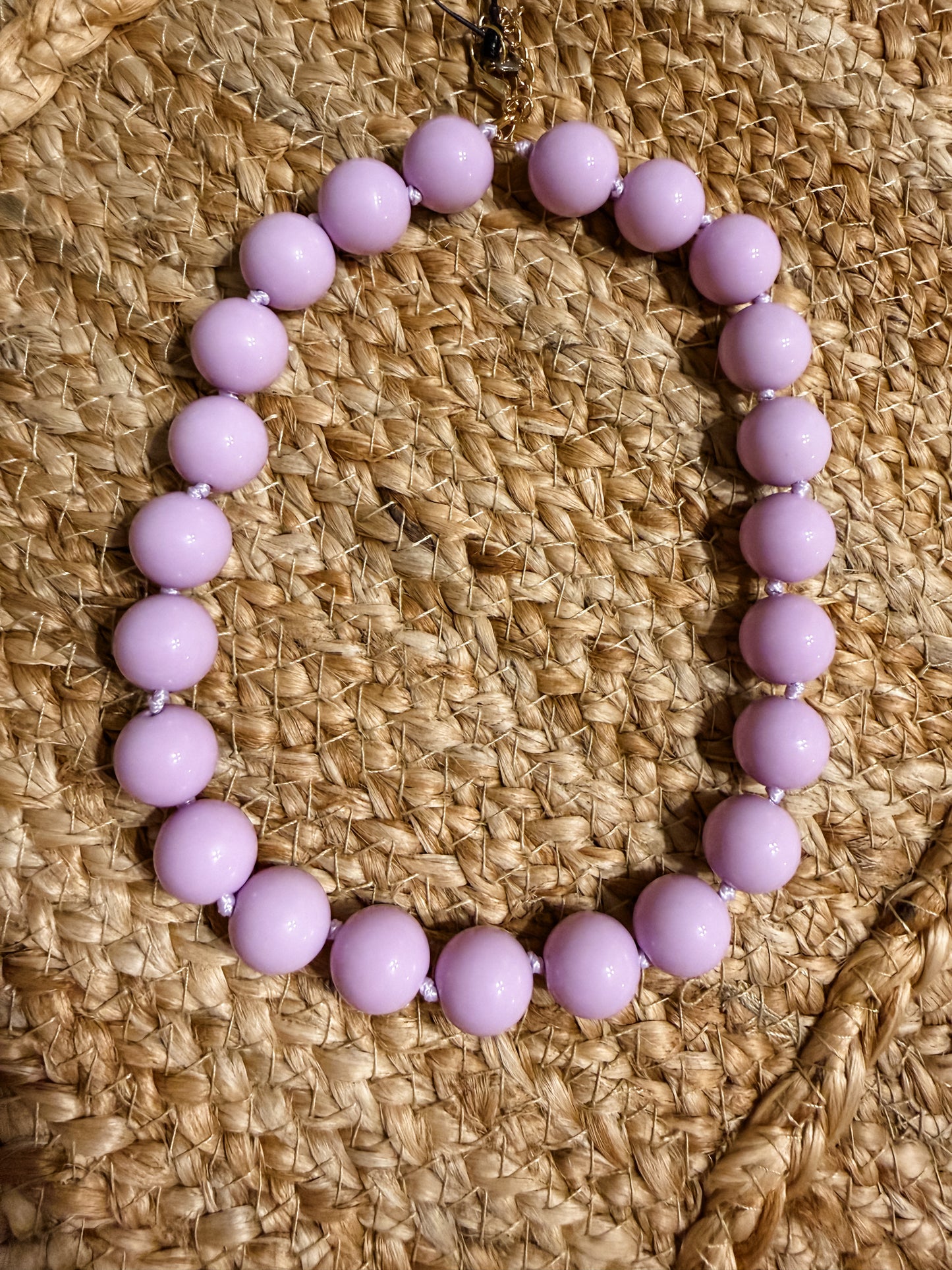 Lilac Beaded Necklace