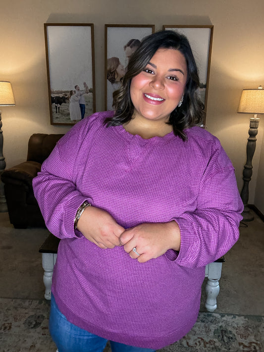 Curvy On the Move Top in Magenta