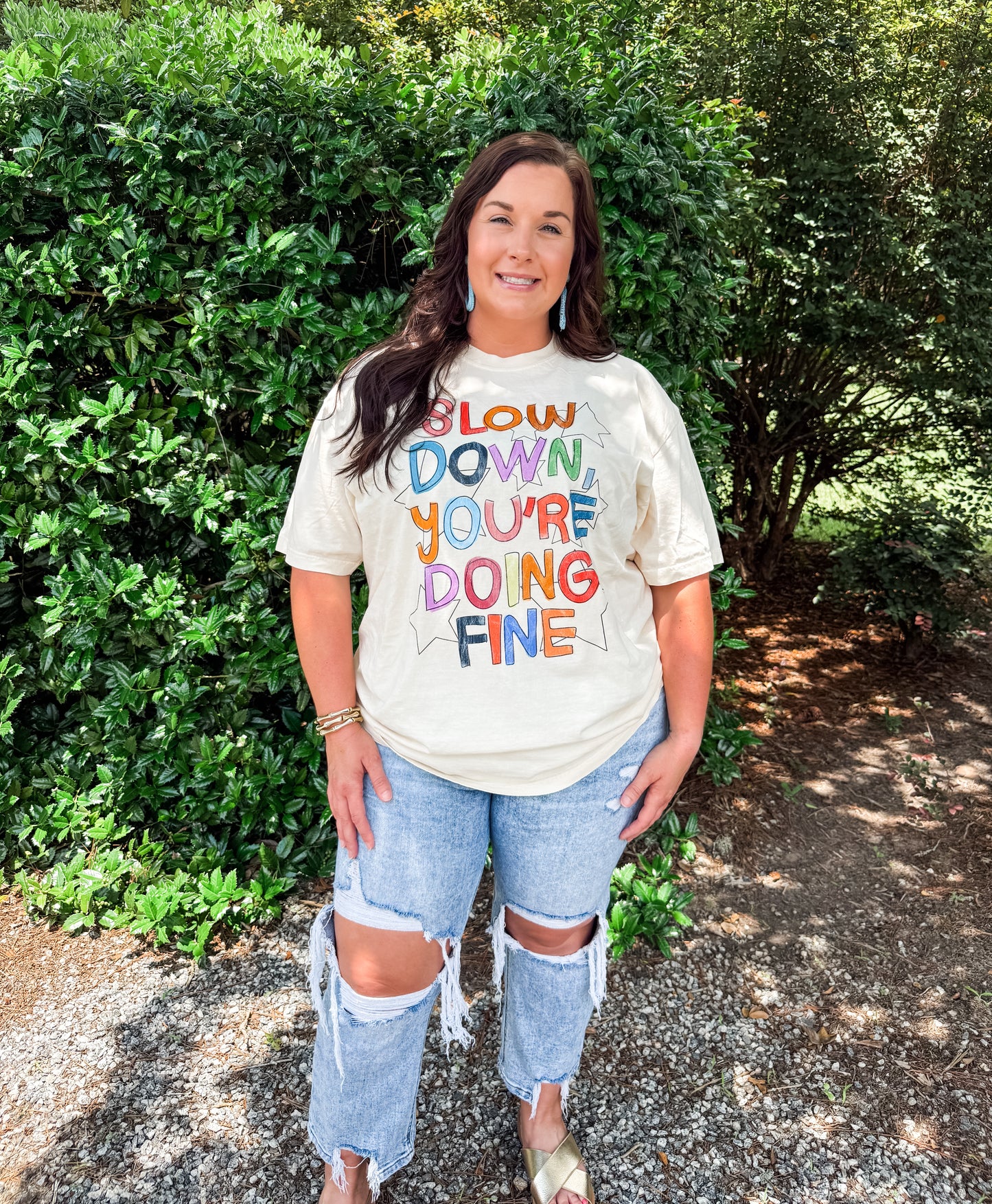 Curvy Lovervet Distressed Jeans