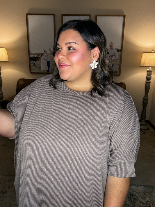 Opal Flower Statement Earrings