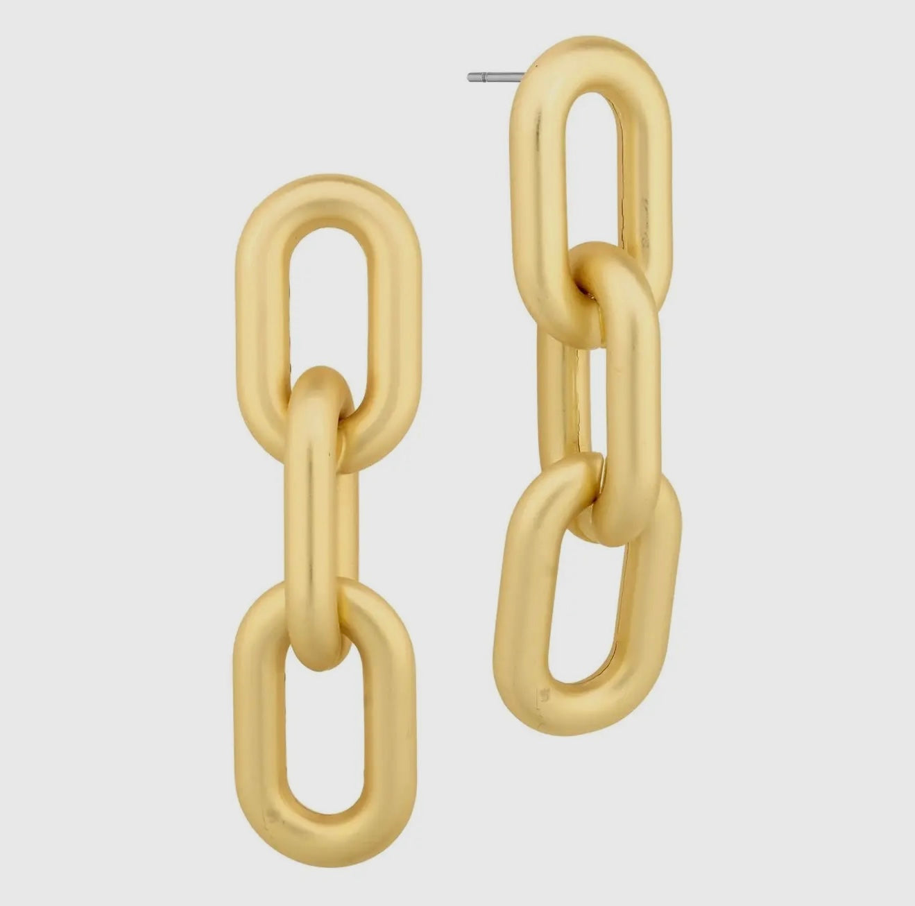 Linked In Earrings in Gold