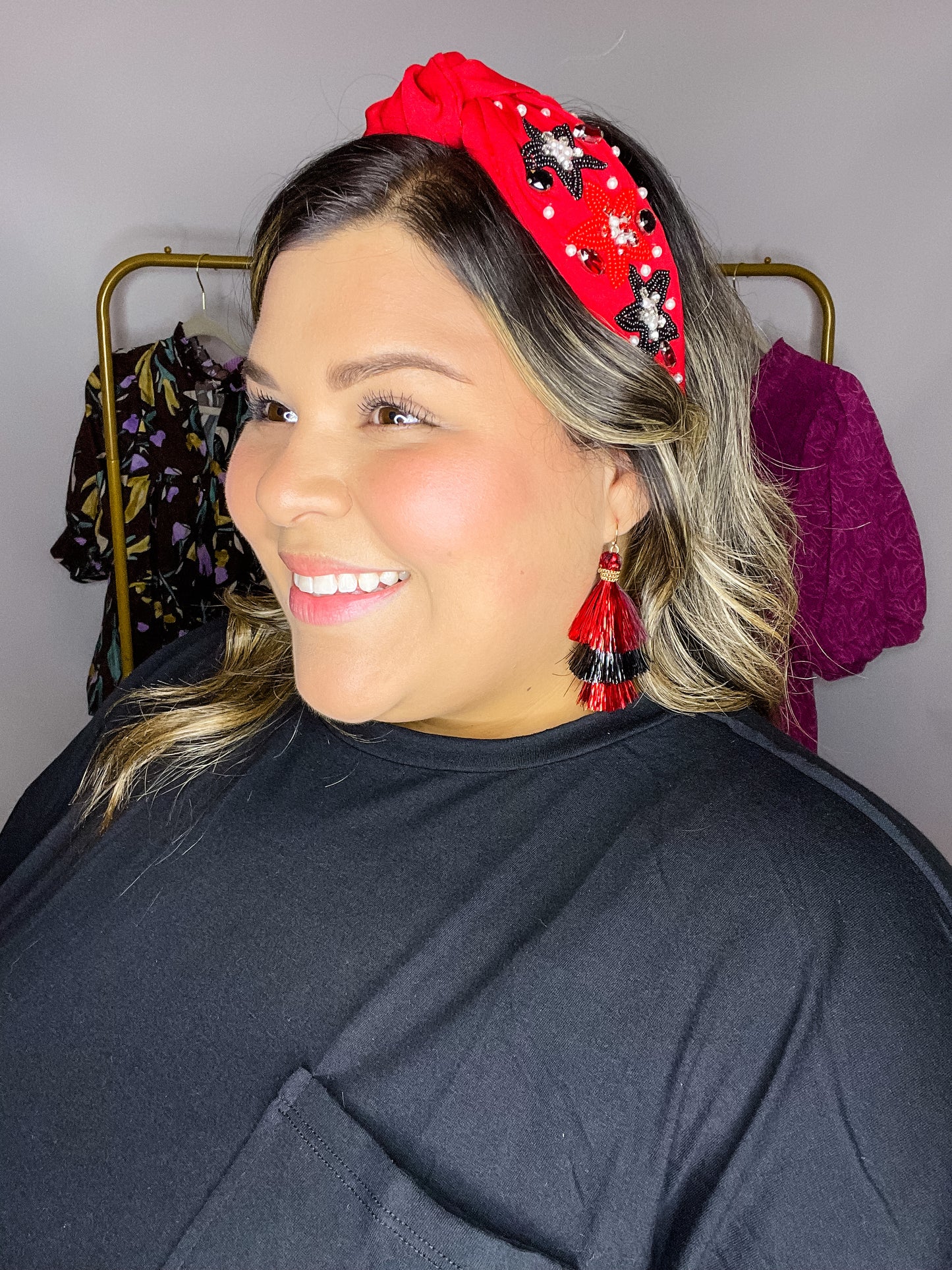 Tinsel Tassel Earrings