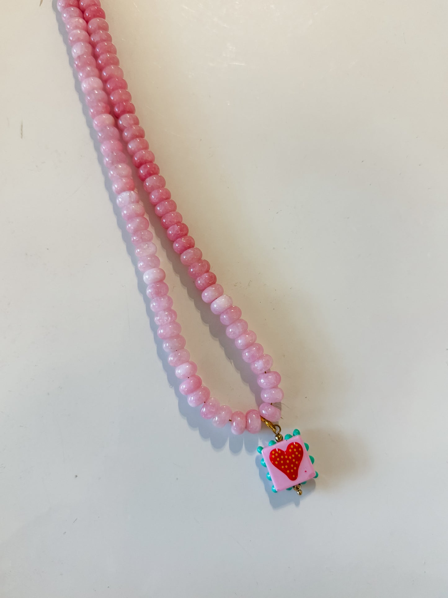 Hart Designs | Rose Strawberry Heart Necklace