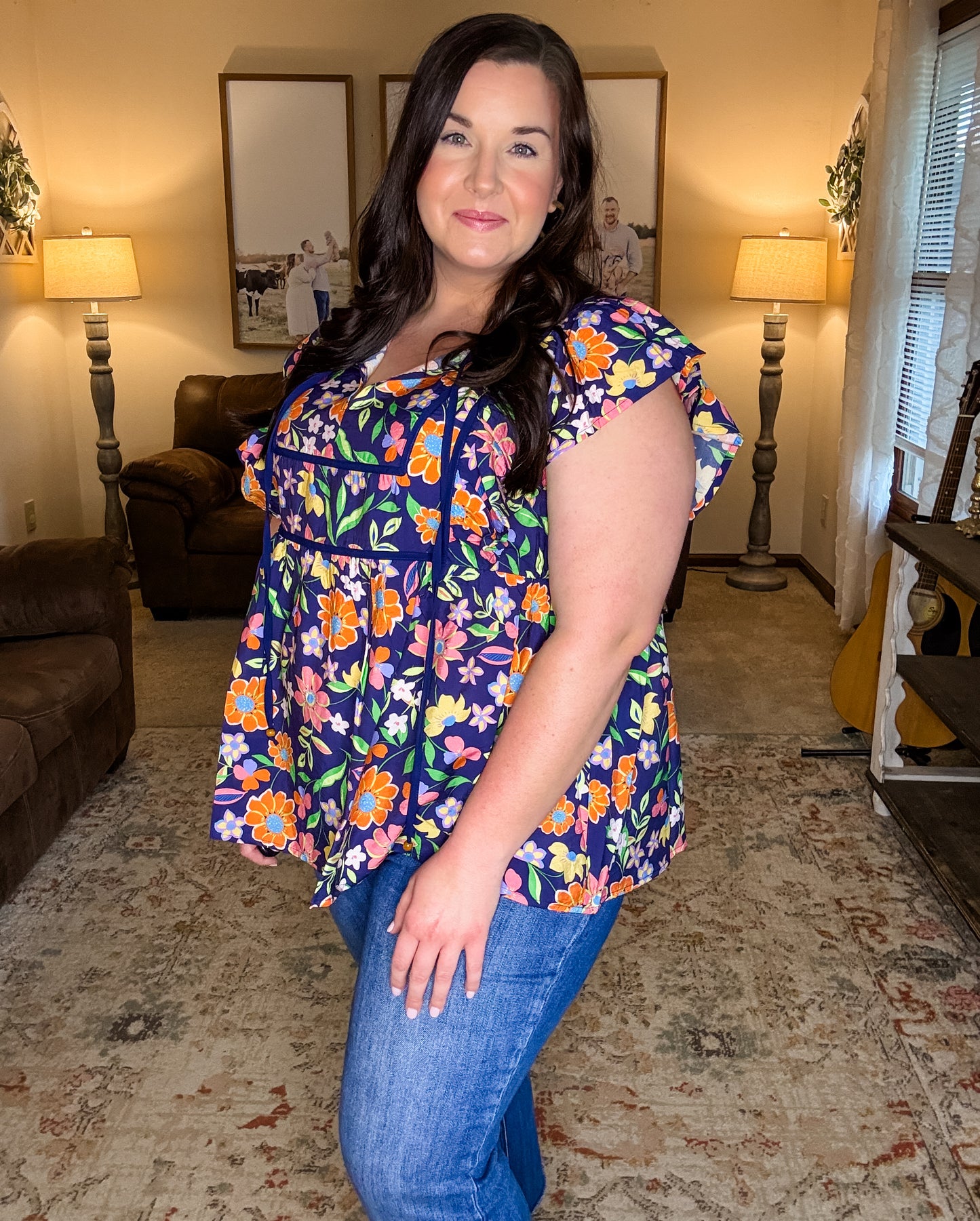 Curvy Spring Forward Top