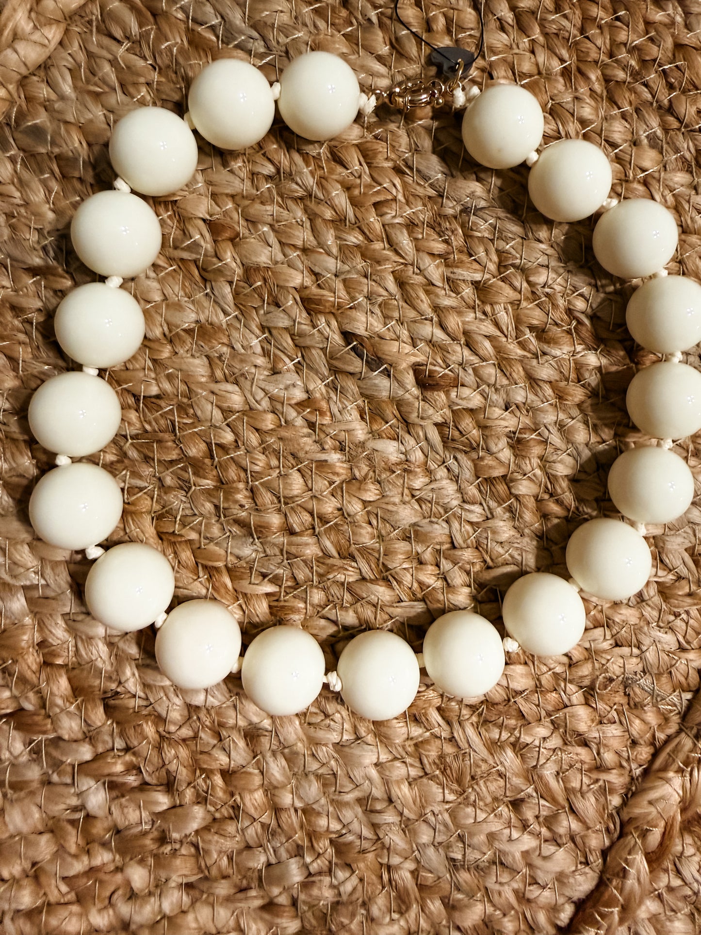 Cream Beaded Necklace