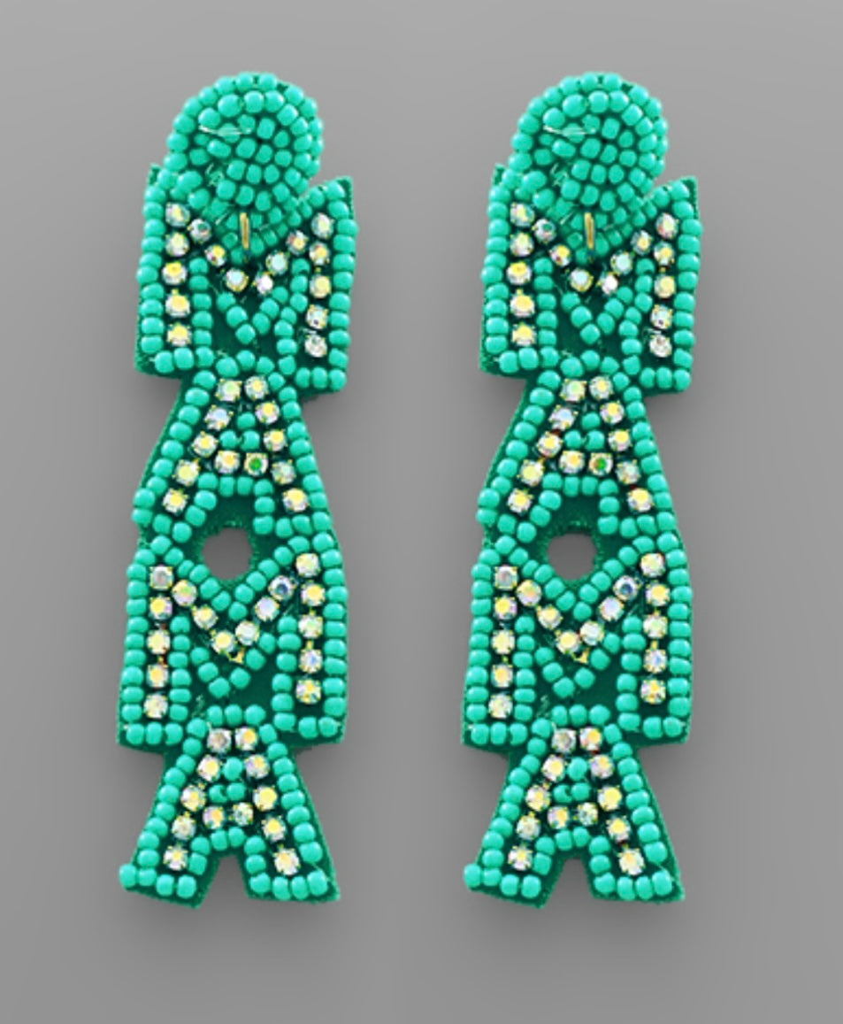 MAMA Beaded Earrings