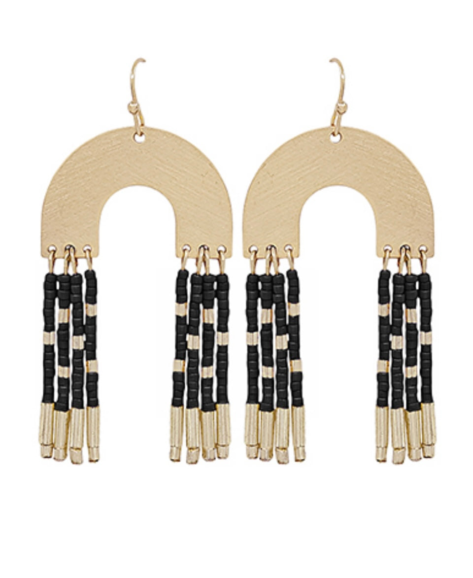 The Arches Earrings in Black