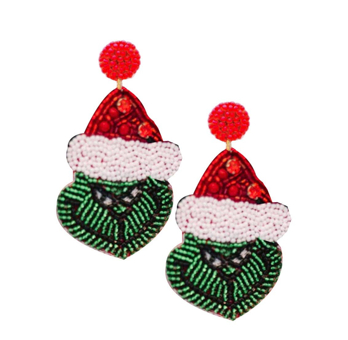 Grinch Face Earrings