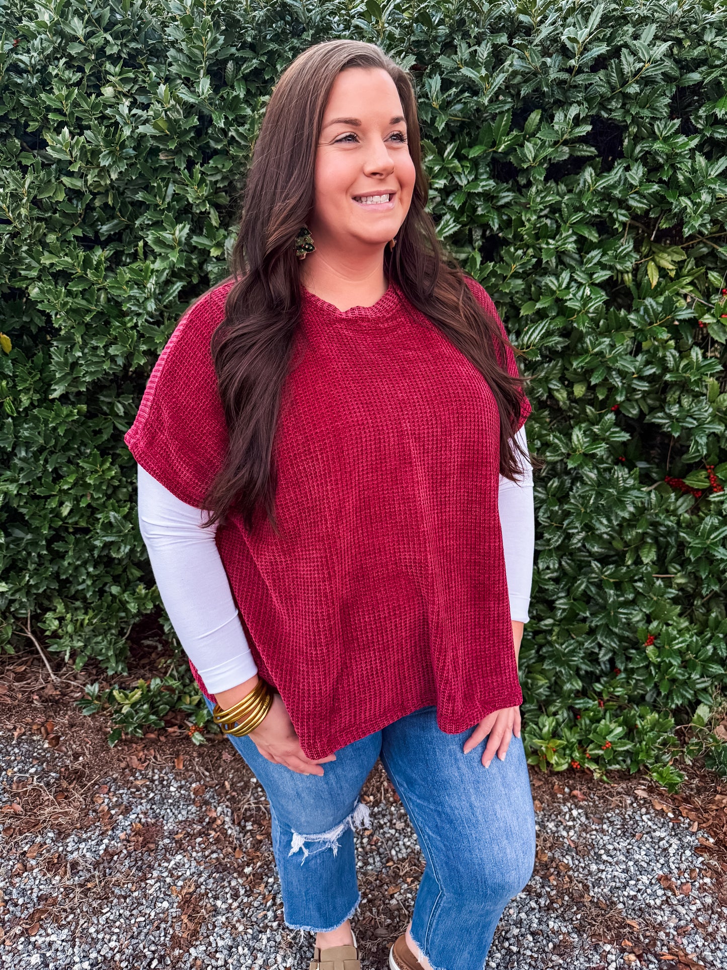 Curvy Cheerful Chenille Top