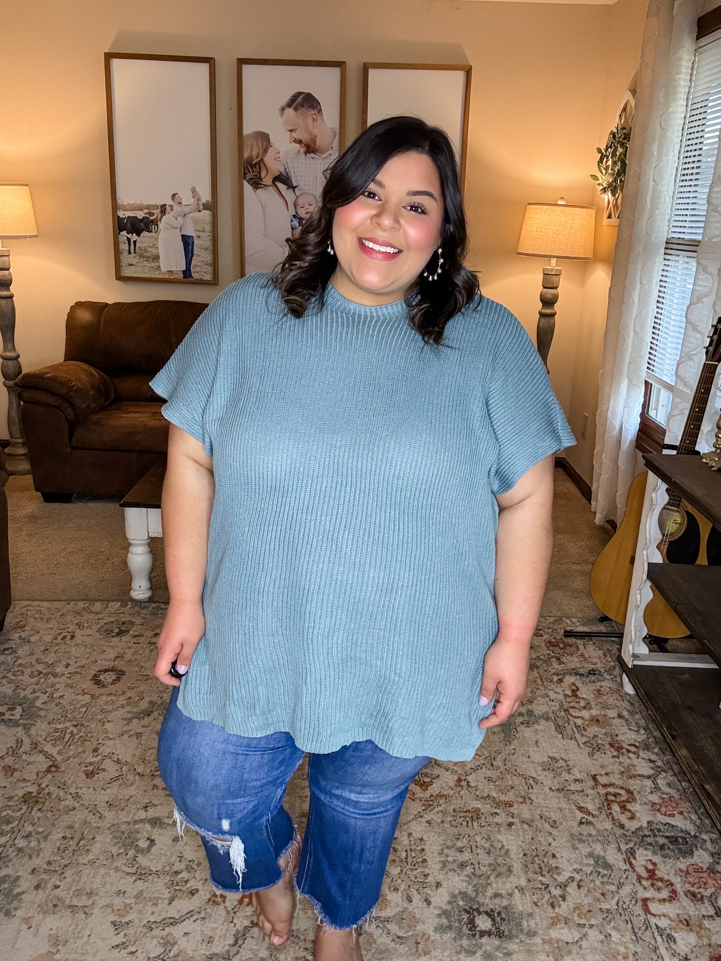 Blue Haze Sweater Top