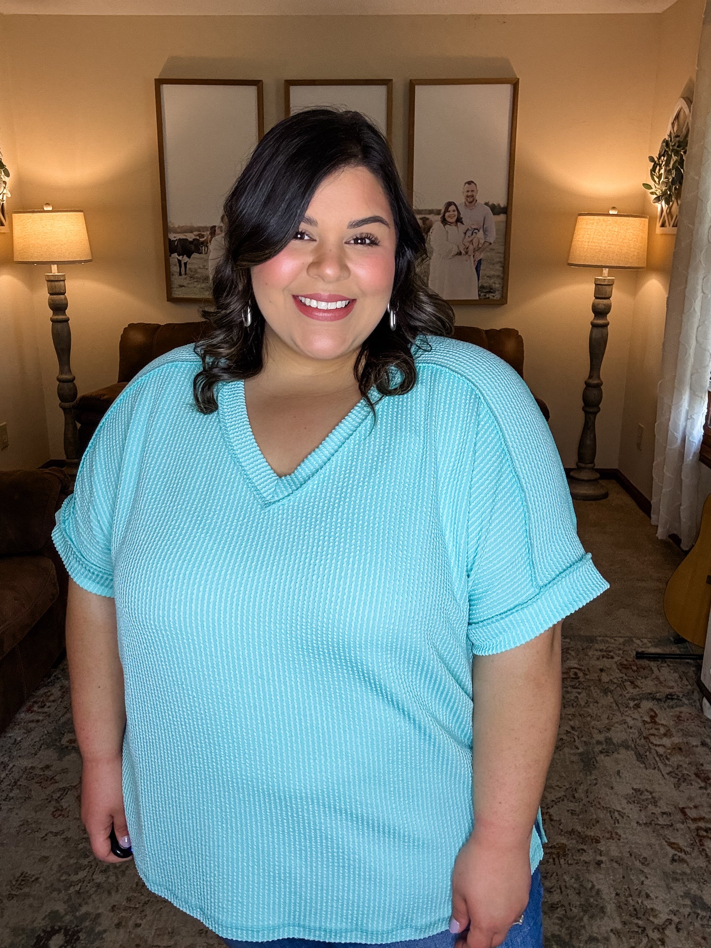 Fresh Flair Top in Mint