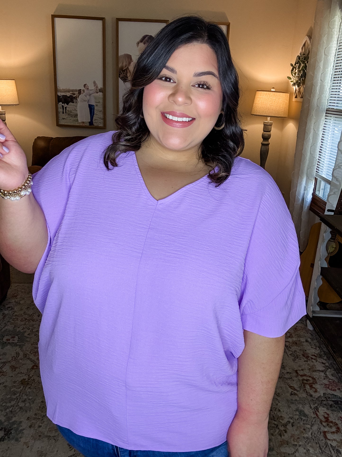 Spring Fling Top in Lavender