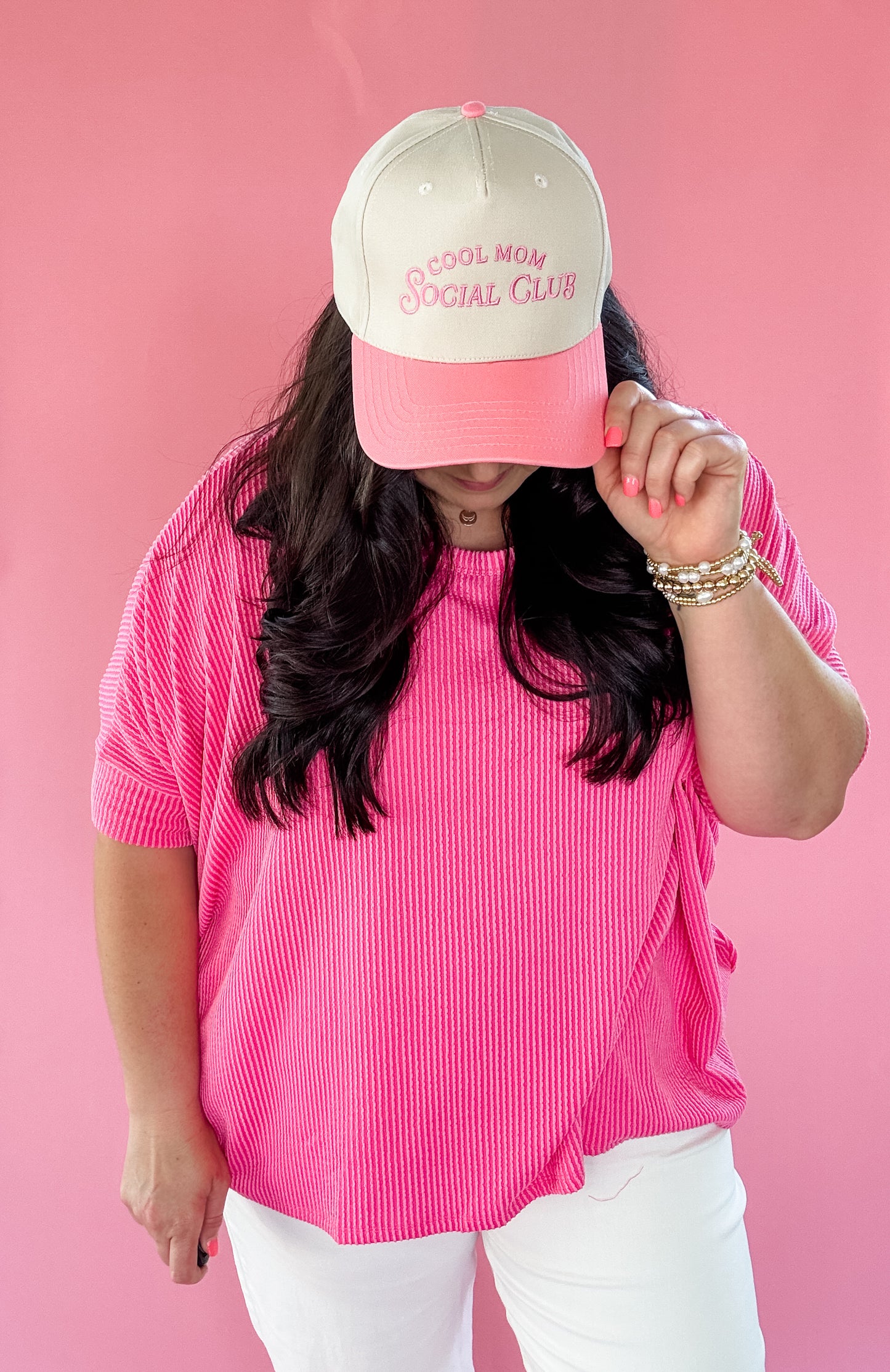 PINK Cool Mom Social Club Hat