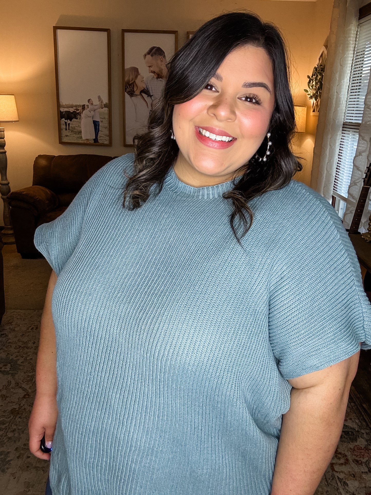 Blue Haze Sweater Top