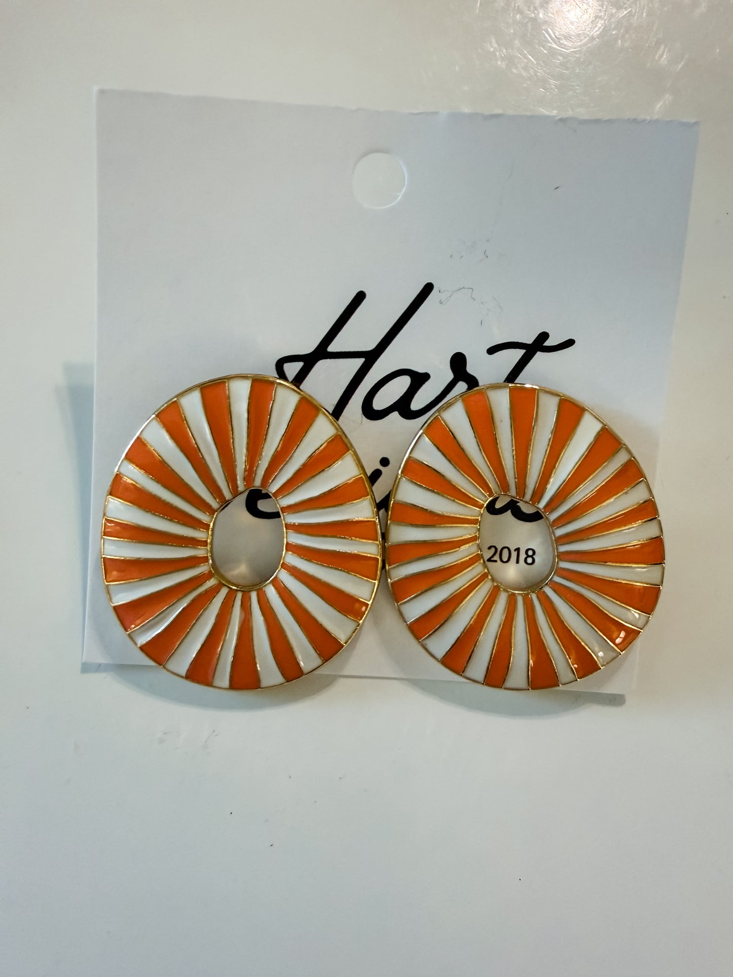 Hart Designs | Orange Illusion Earrings