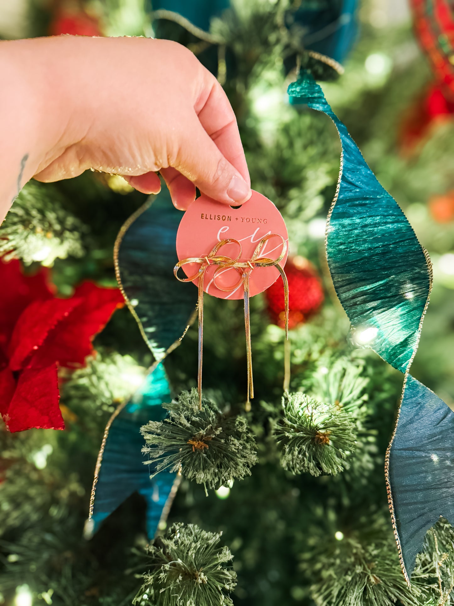 Long Drop Bow Earrings