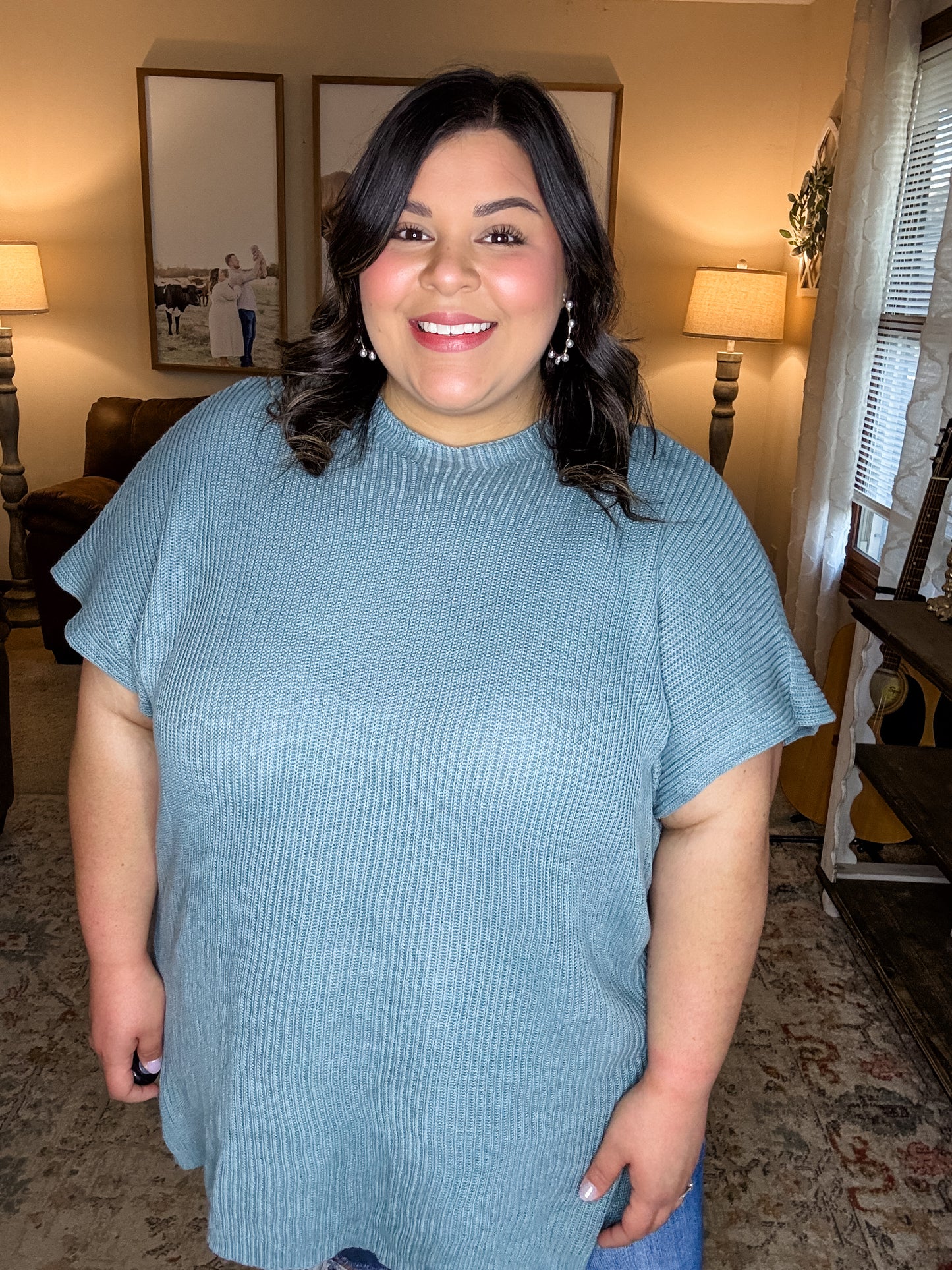 Blue Haze Sweater Top