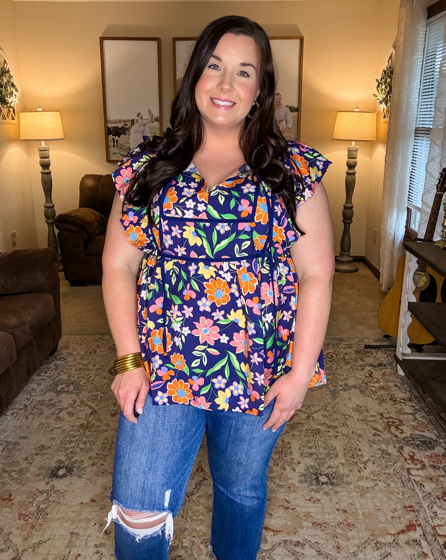 Curvy Spring Forward Top