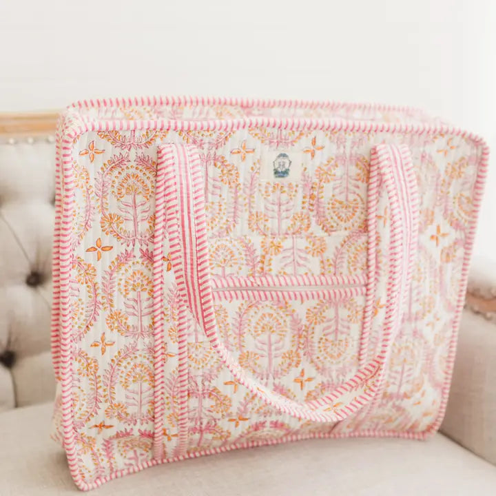 Dahlia Large Zipper Tote