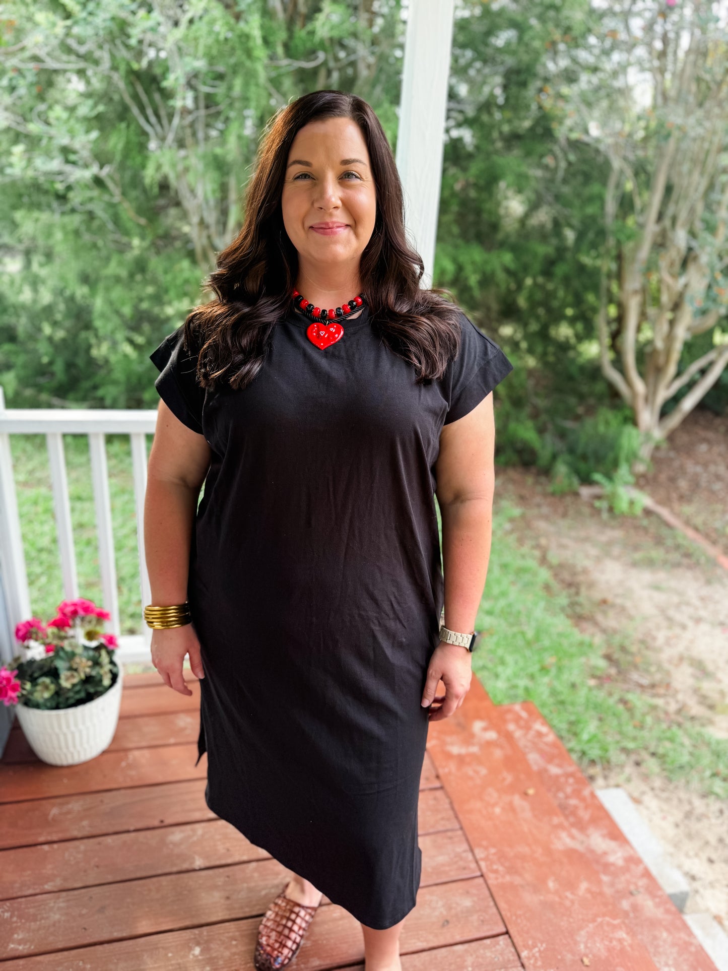 Curvy Saturday Tradition T-shirt Dress