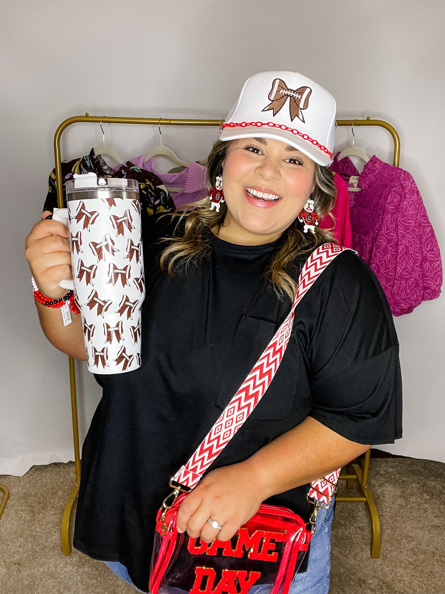 Football Bow Tumbler