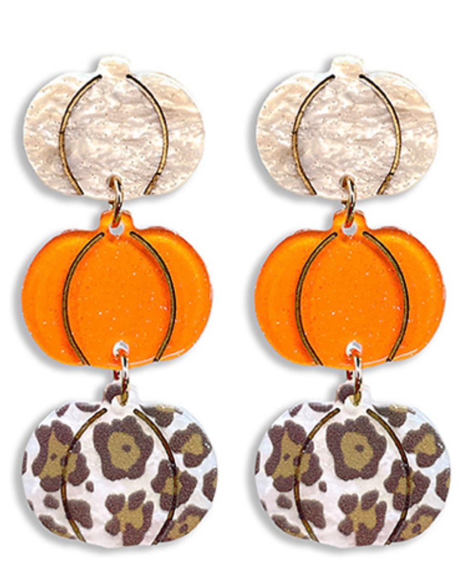 Pumpkin Dangle Earrings