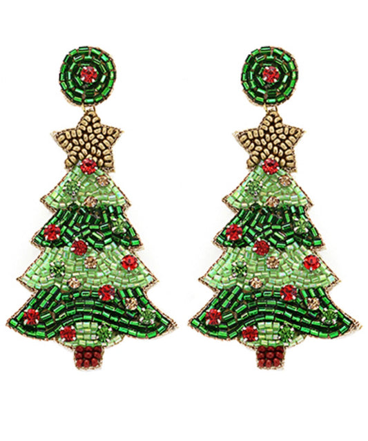 Classic Christmas Tree Earrings