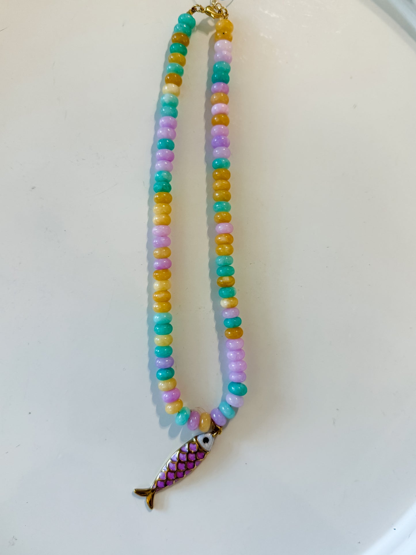 Hart Designs | Purple Pastels Fish Necklace