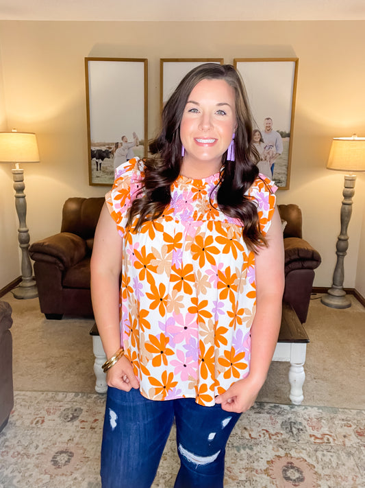 Floral Frenzy Top