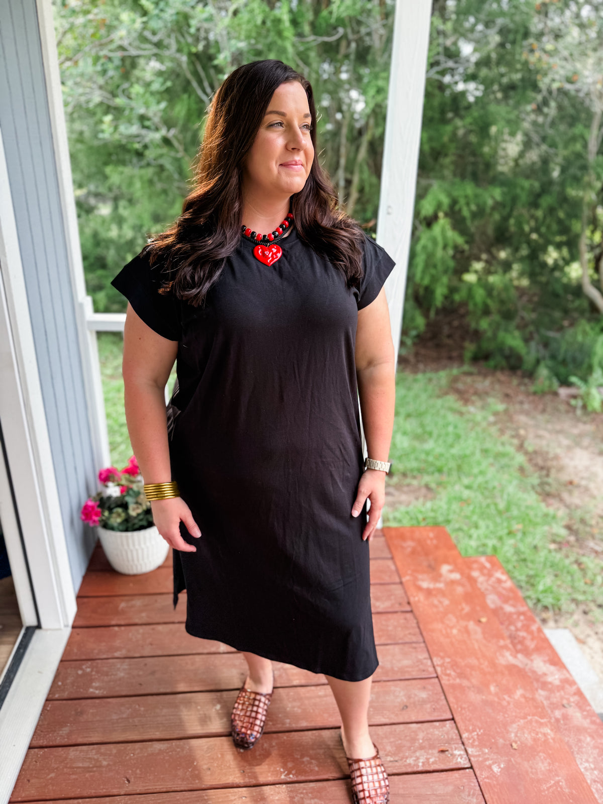 Curvy Saturday Tradition T-shirt Dress