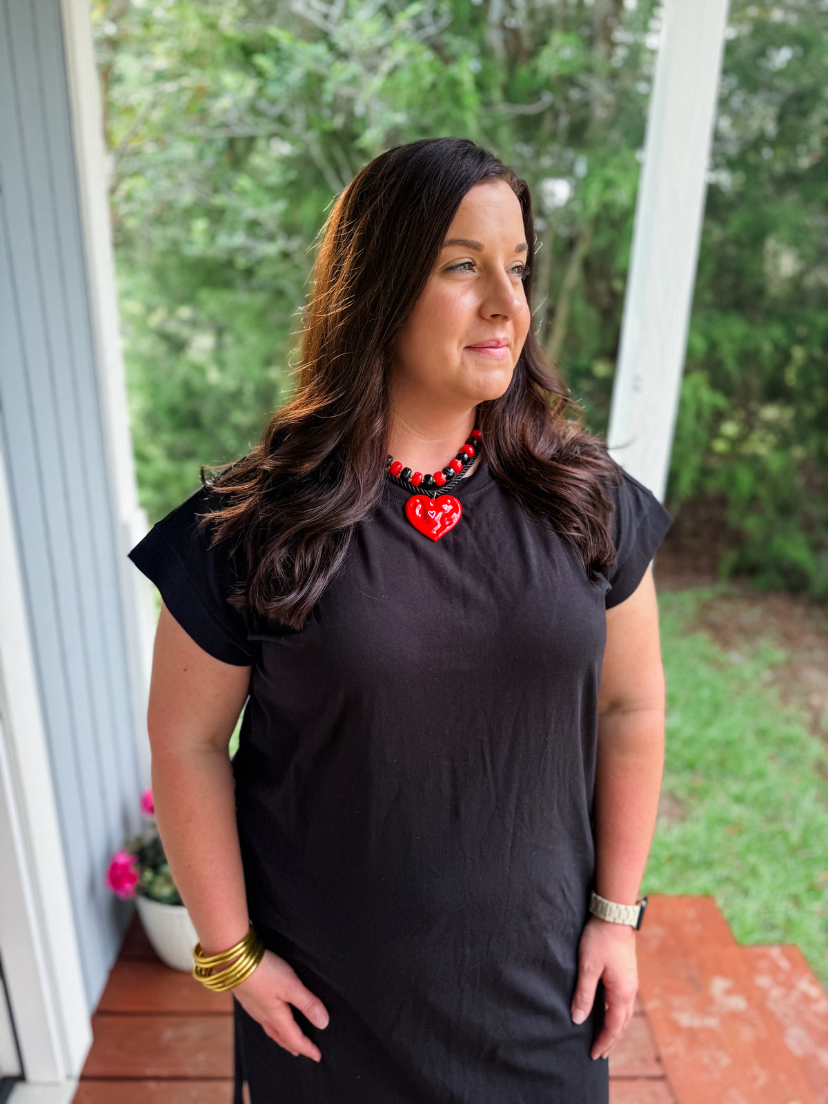 Curvy Saturday Tradition T-shirt Dress