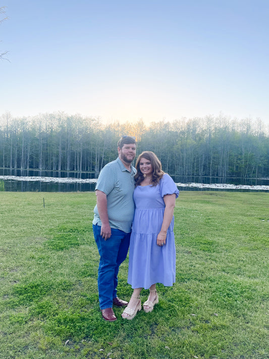 Curvy Lovely Lavender Midi Dress