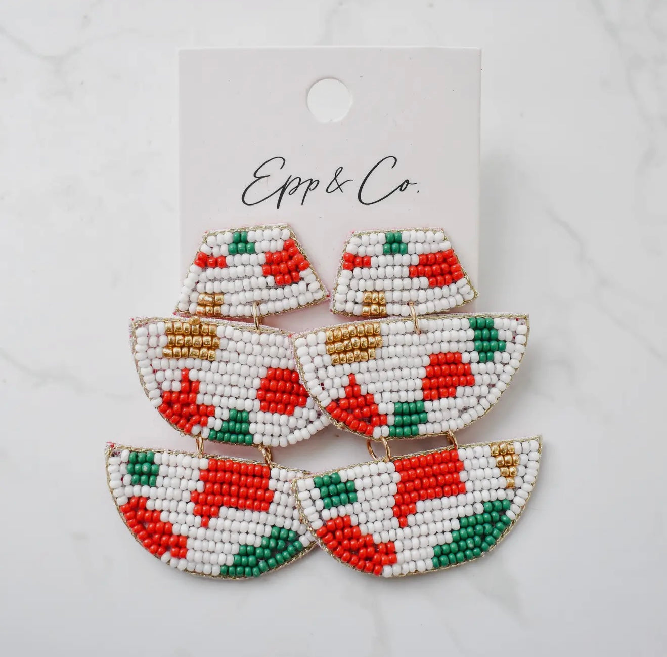 Christmas Trifecta Drop Earrings