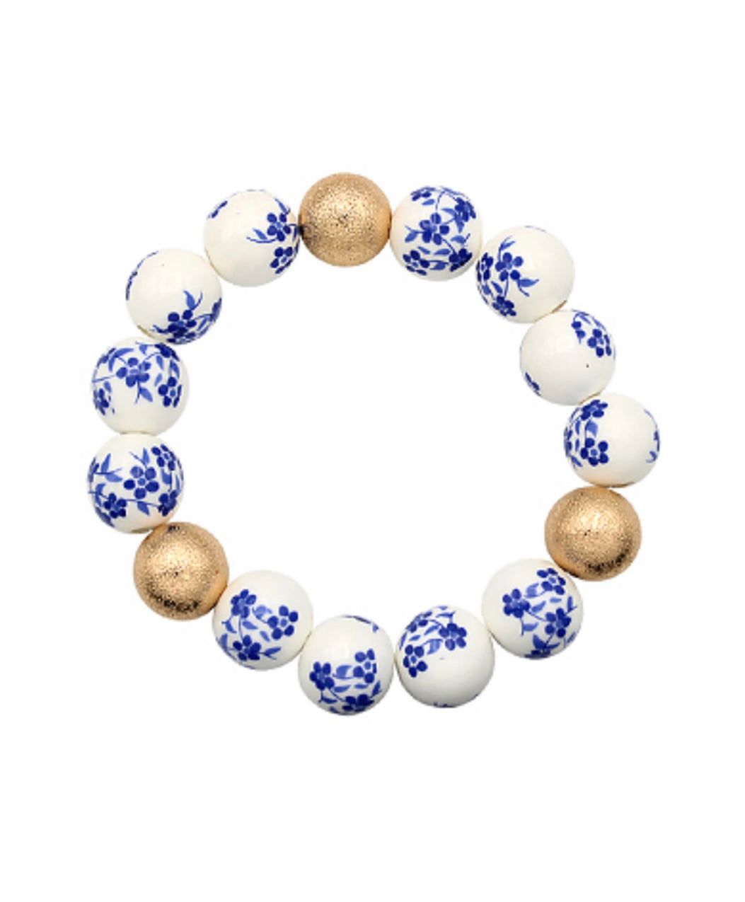 Chinoiserie Glass Bead Bracelet