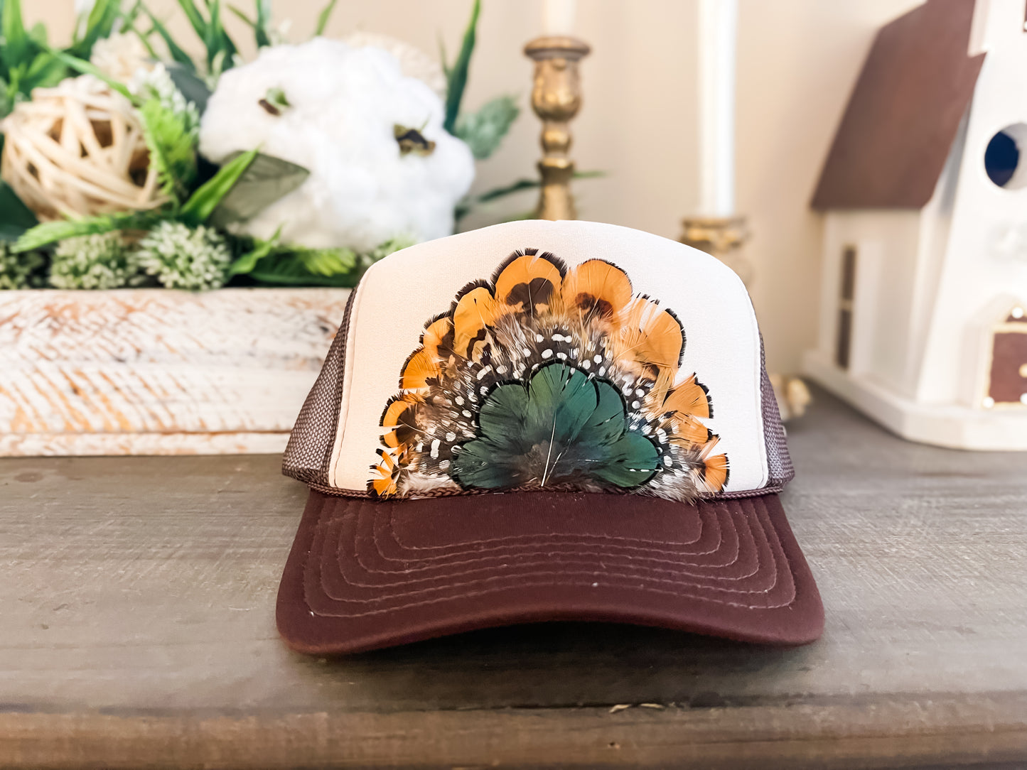 Feathered Trucker Hat