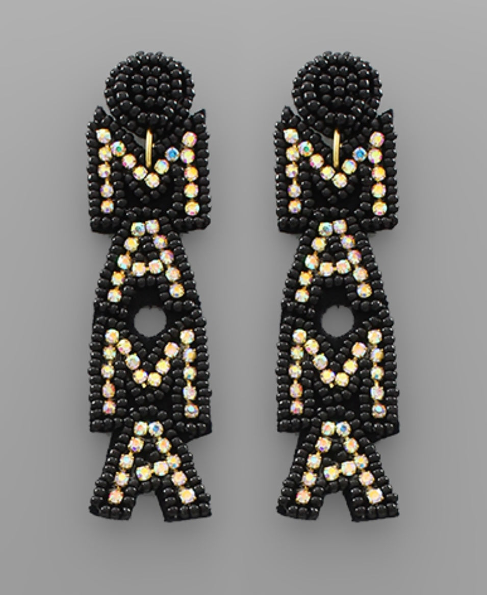 MAMA Beaded Earrings