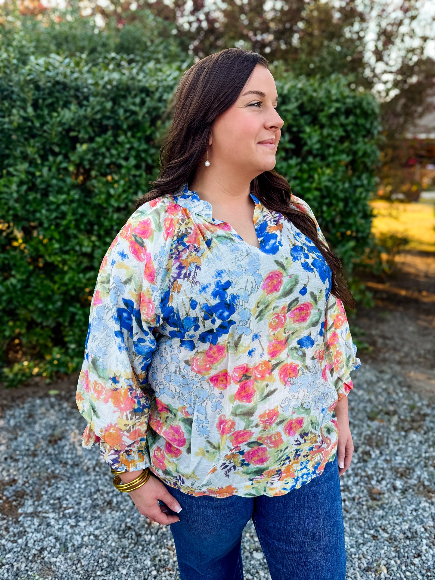 Curvy Abstract Beauty Top
