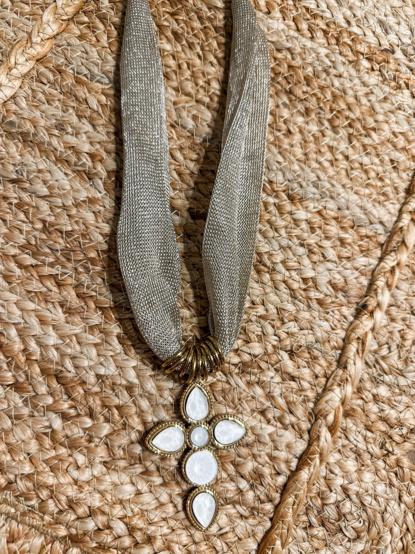 Adrienne Cross Necklace