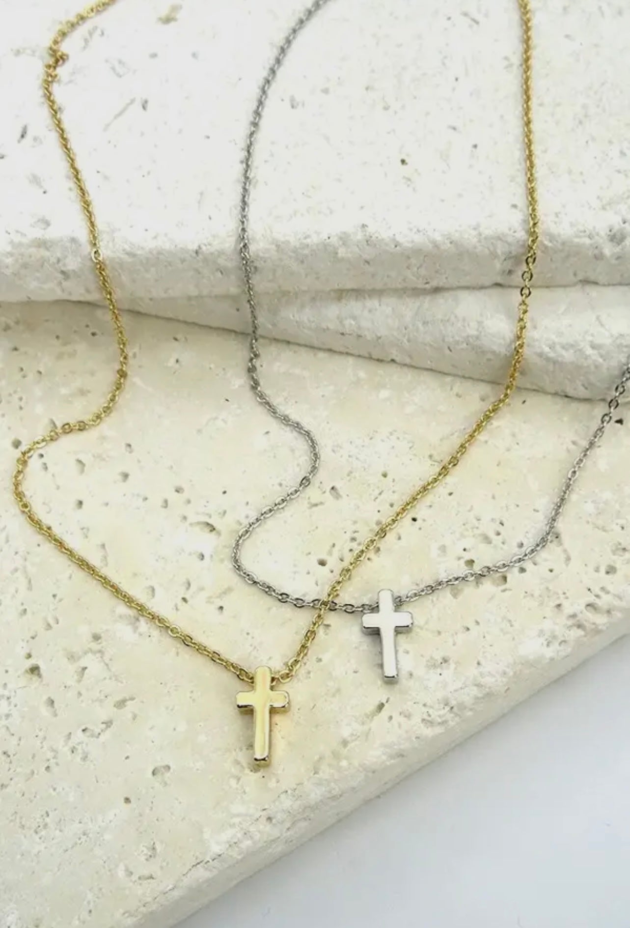 Bless You Mini Cross Necklace