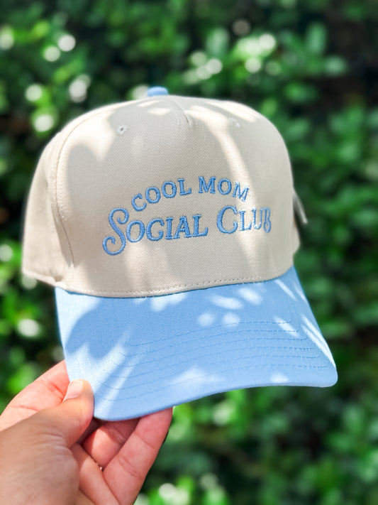 BLUE Cool Mom Social Club Hat