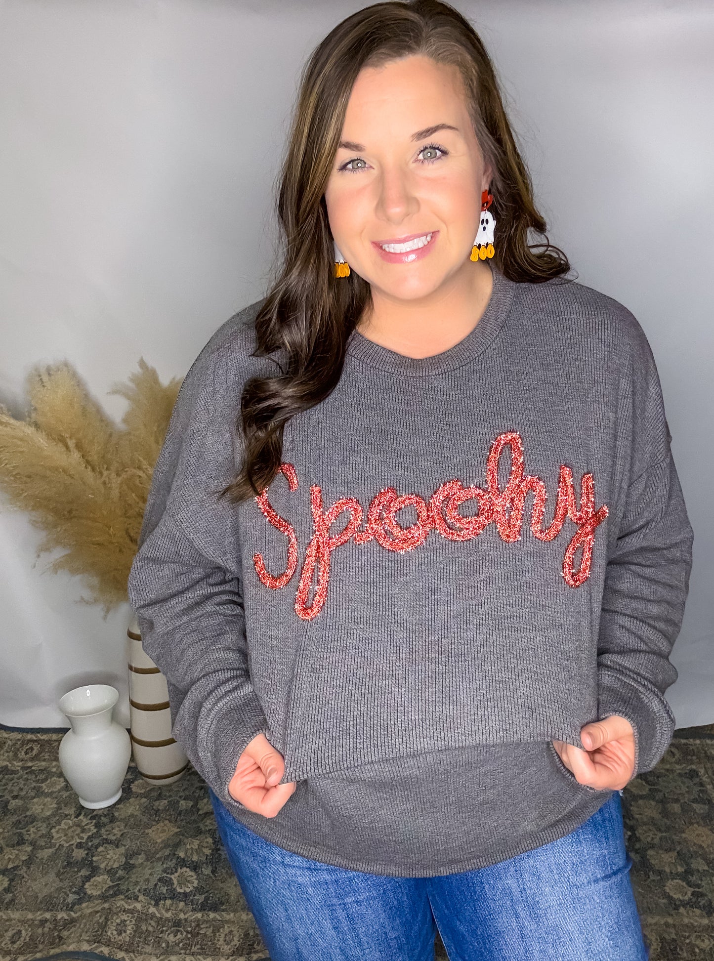 Spooky Tinsel Pullover