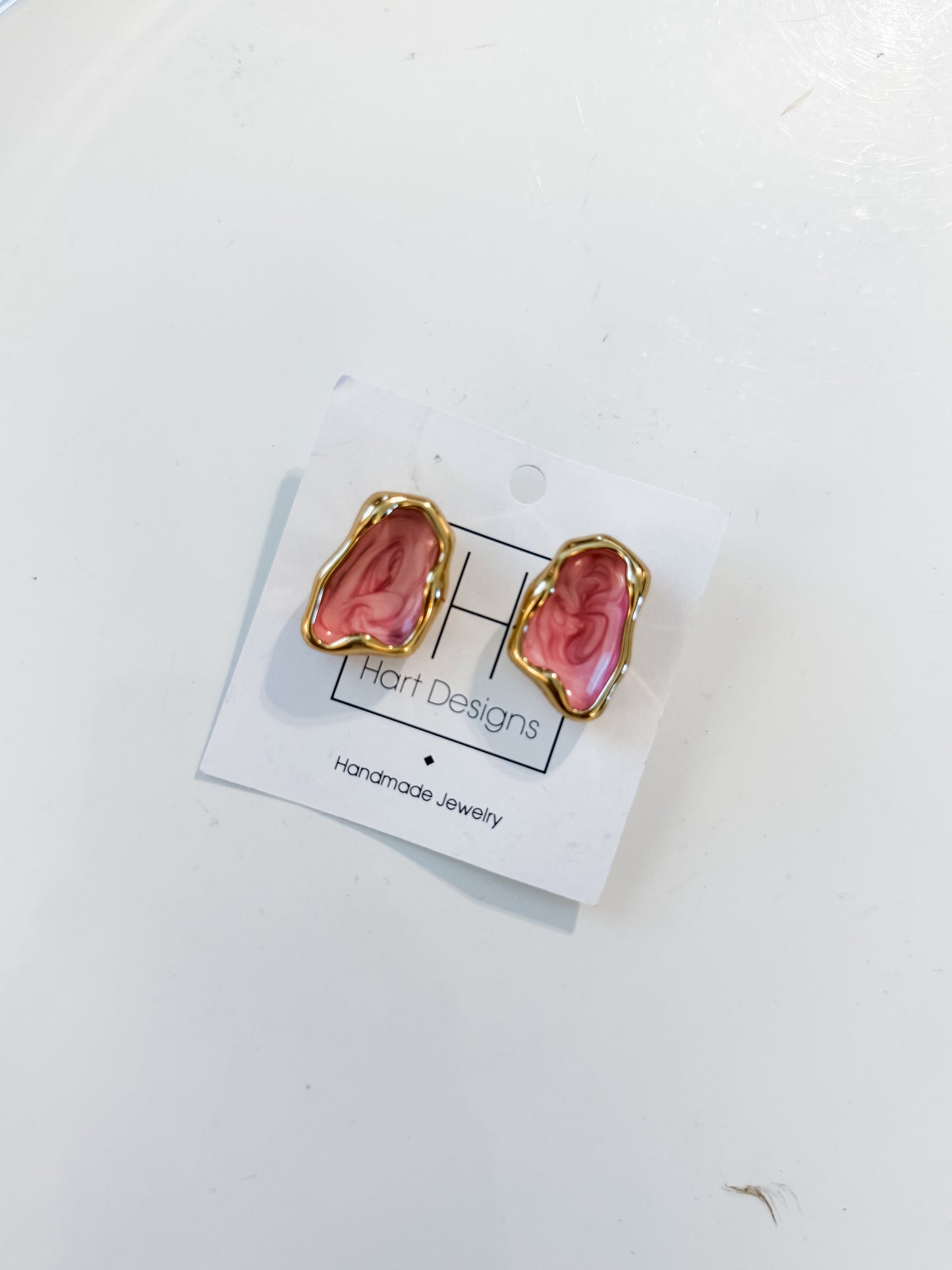 Hart Designs | Pink Crystal Earrings