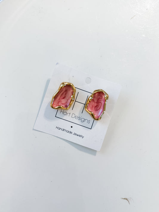 Hart Designs | Pink Crystal Earrings