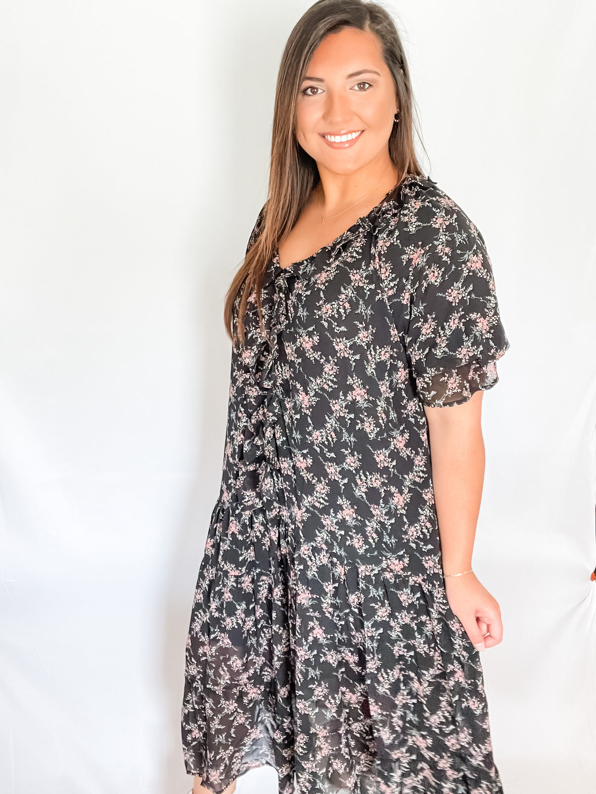 Florrals Florals of Fall Dress – Golden Threads Apparel, LLC