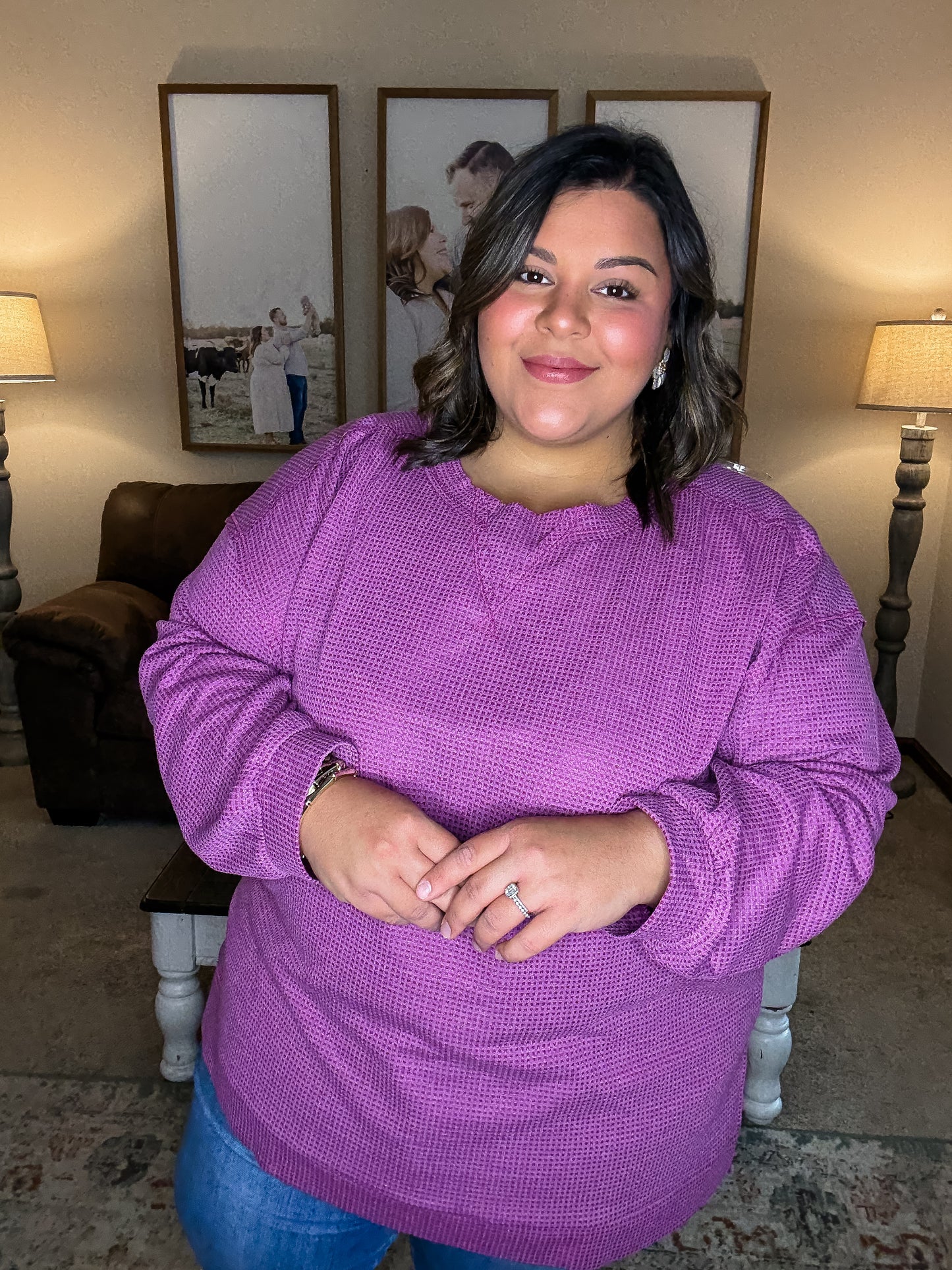 Curvy On the Move Top in Magenta