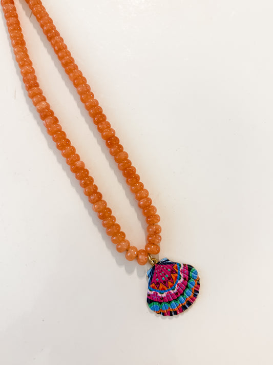 Hart Designs | Orange Shell Necklace