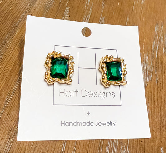 Emerald Studs