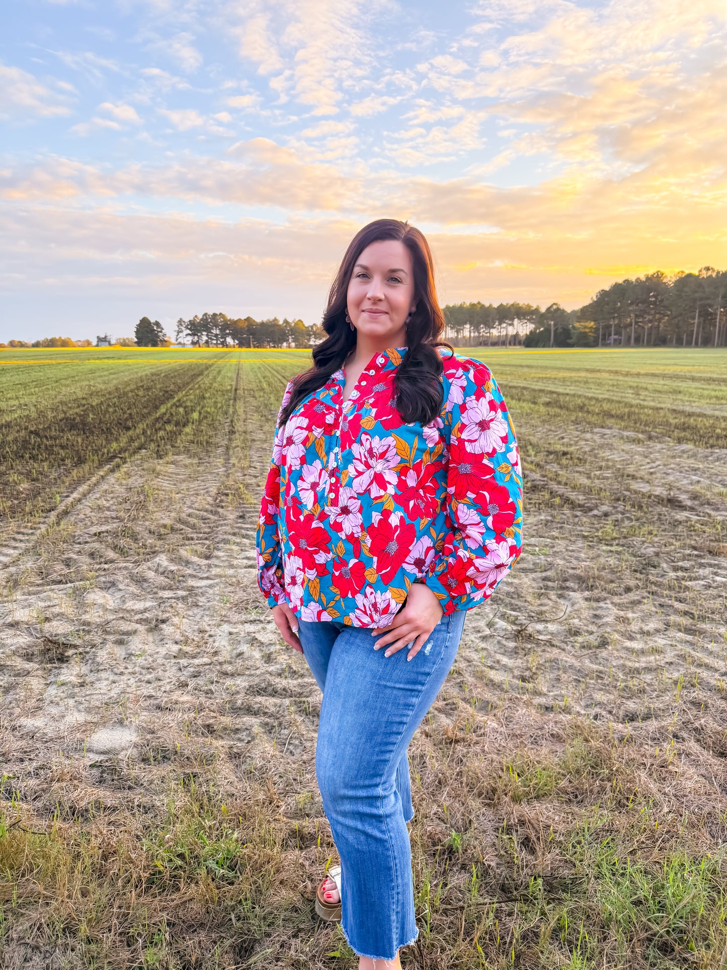 Autumn Blooms Top