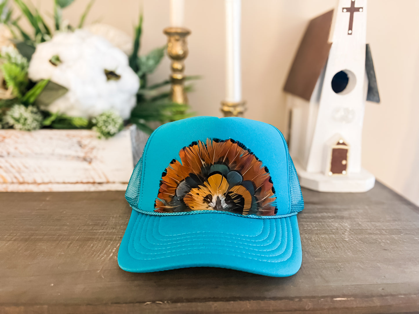 Feathered Trucker Hat